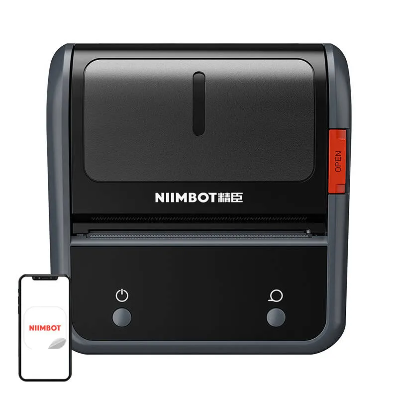 Drukarka Etykiet NIIMBOT B3S_P Termiczna Bluetooth 1500mAh - Szara