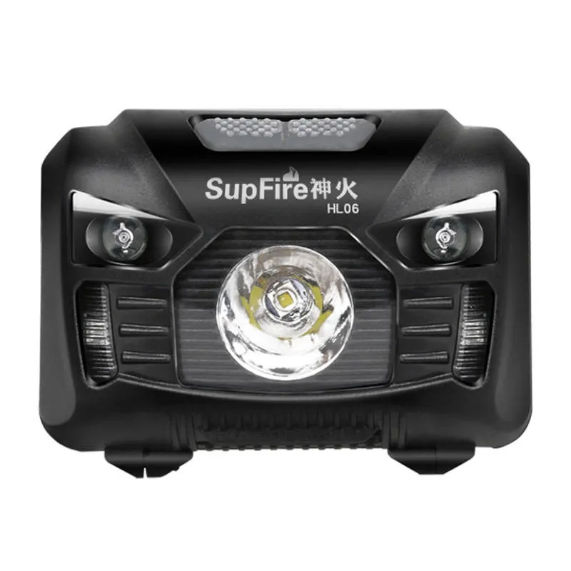Latarka Czołowa SUPERFIRE HL06 500LM USB - Czarny