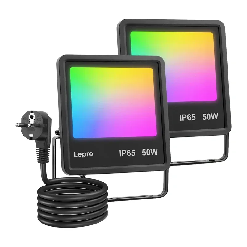 Naświetlacz LEPRO F1 50W LED RGB Wi-Fi Inteligentny