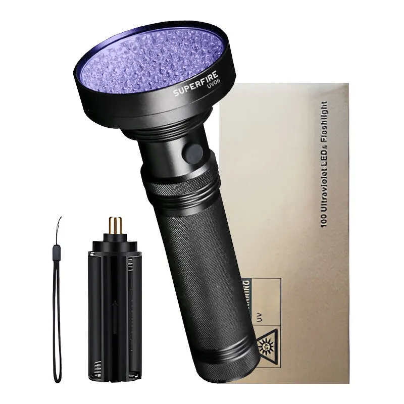 Latarka UV SUPERFIRE UV06 395NM Wodoodporna - Czarny