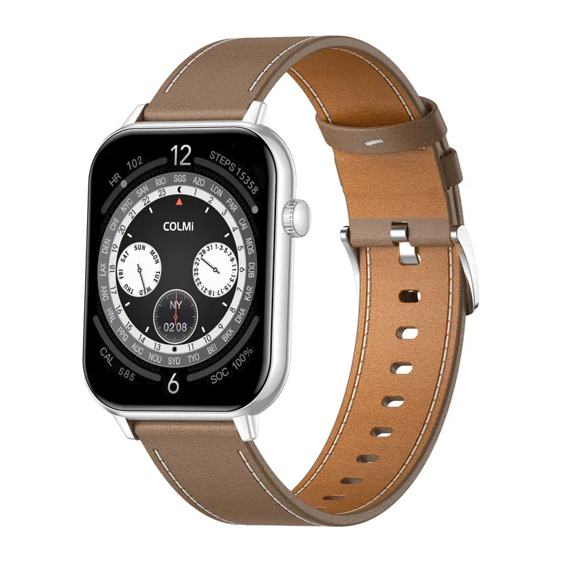 Smartwatch COLMI C28 AMOLED 1,93" Kwadratowy - Srebrny