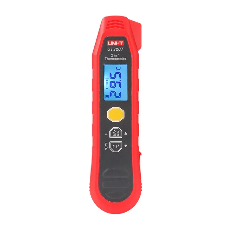 Termometr 2 w 1 UNI-T UT320T Bezdotykowy I Sonda -40°C Do 300°C