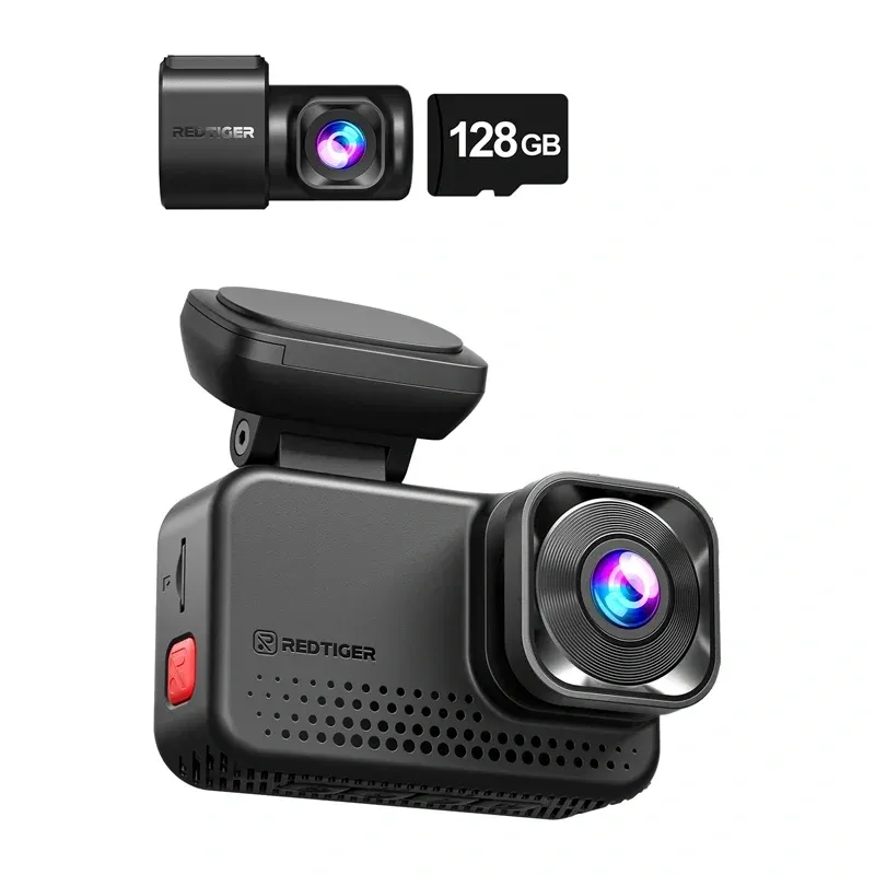 Wideorejestrator REDTIGER VC70 4K + 2.5K 128GB Wi-Fi