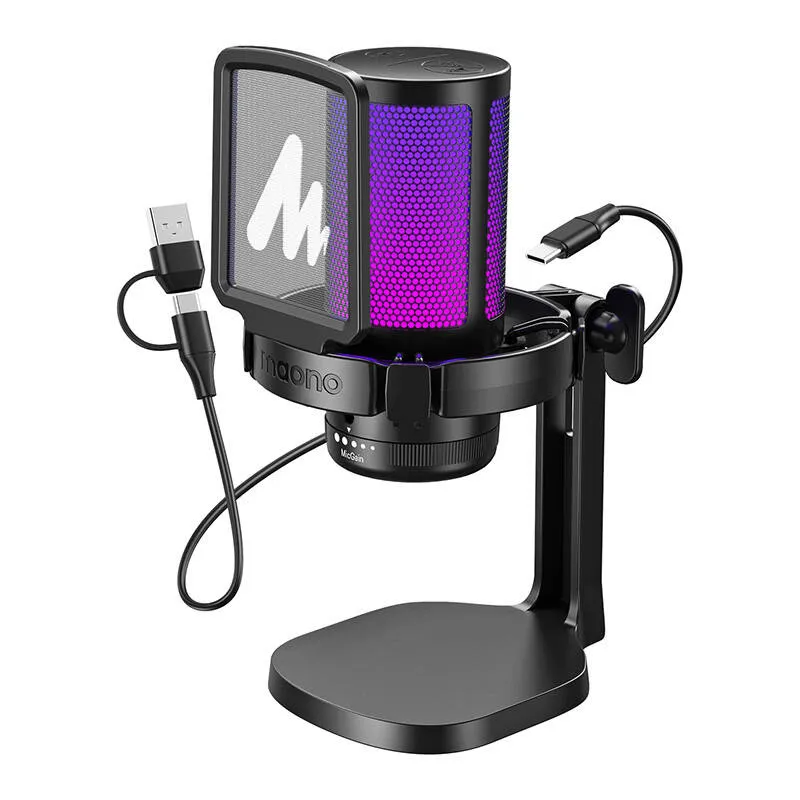 Mikrofon Gamingowy MAONO DGM20 Pojemnościowy USB - Czarny