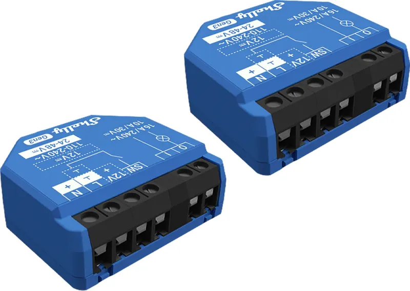 Sterownik SHELLY 1 GEN3 Wi-Fi/Bluetooth Zestaw 2 szt