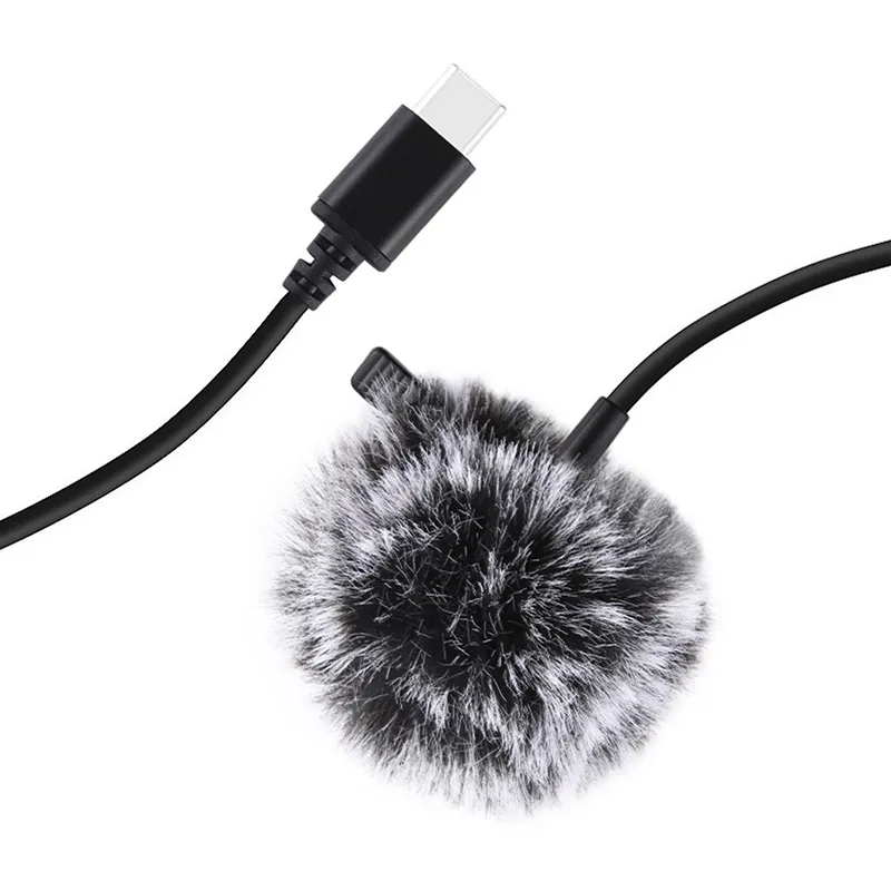 Mikrofon Krawatowy PULUZ PU425 USB-C 1,5m Pojemnościowy
