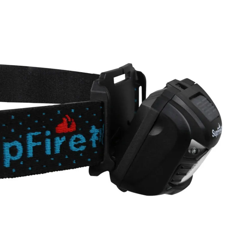Latarka Czołowa SUPERFIRE HL06 500LM USB - Czarny