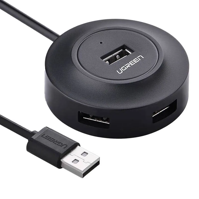Hub USB UGREEN CR106 4-PORTOWY 1m - Czarny