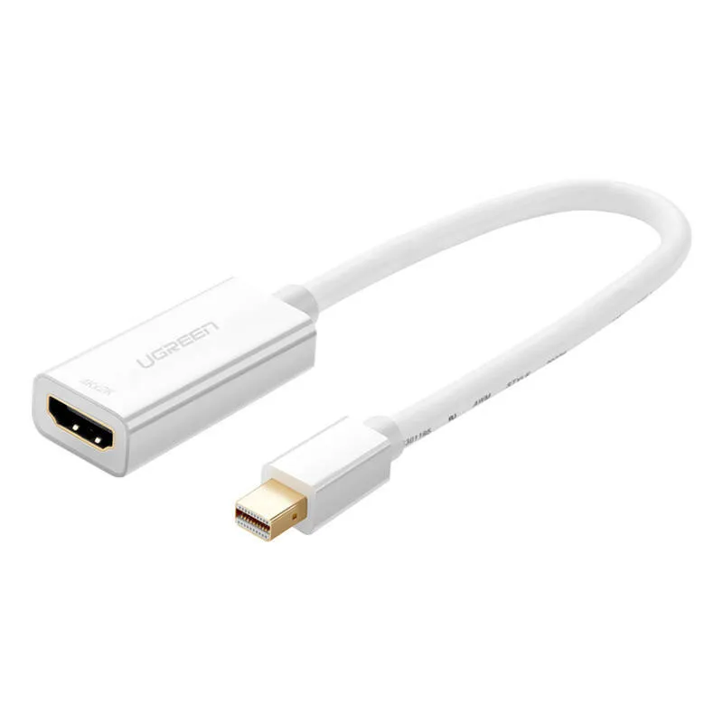 Adapter UGREEN MD112 Mini DisplayPort-HDMI 20cm 1080P - Biały