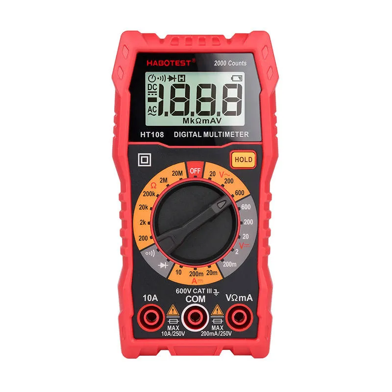 Multimetr Cyfrowy HABOTEST HT108L - Pomiar Napięcia AC/DC
