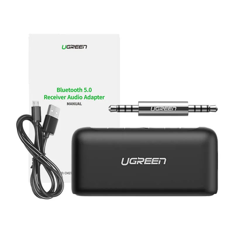 Adapter Audio Bluetooth UGREEN CM276 5.0 Mini Jack 3.5mm - Czarny