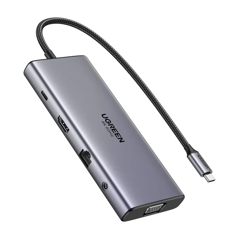 Hub USB-C UGREEN CM639 11-PORTOWY Pd 100W