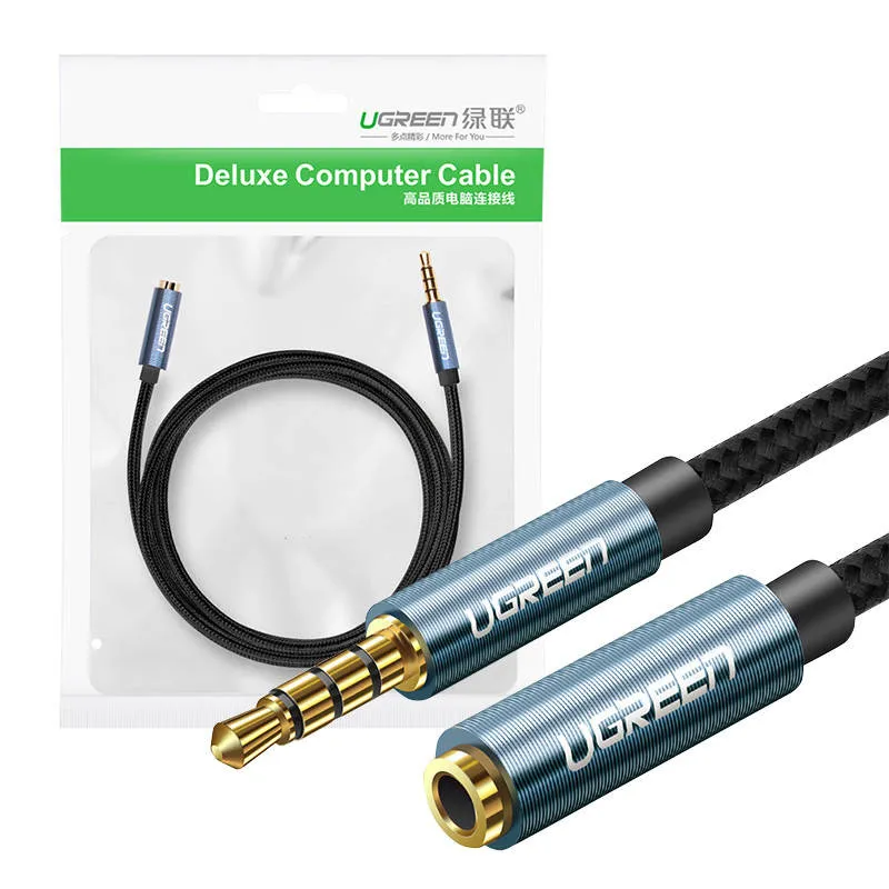 Kabel Przedłużacz UGREEN AV118 Jack 3.5mm 2m - Czarny