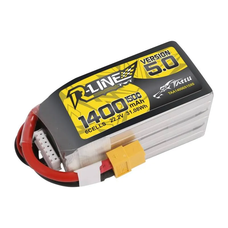 Akumulator TATTU R-Line 5.0 1400mAh 22.2V 150C 6S1P XT60