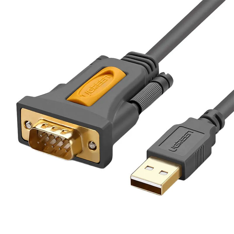 Kabel UGREEN CR104 USB-A Do DB9 RS-232 2m - Czarny