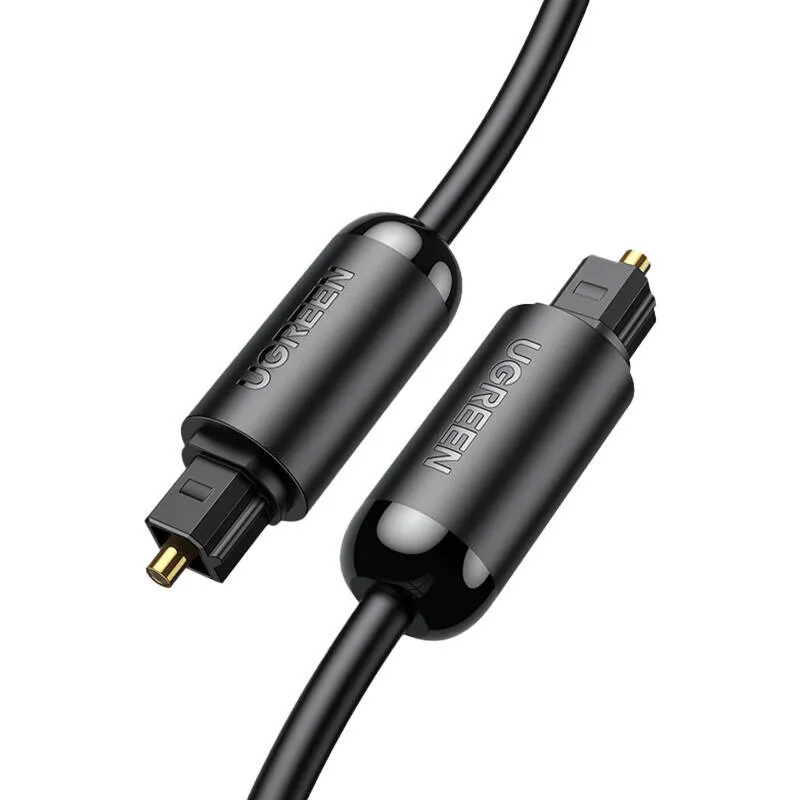 Kabel Optyczny Toslink Audio UGREEN AV122 Pozłacany 1.5m (Czarny)