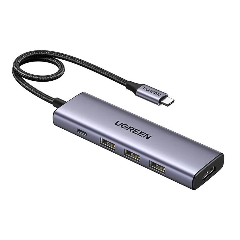 Hub UGREEN Revodok CM511 6w1 USB-C HDMI PD 100W - Szary