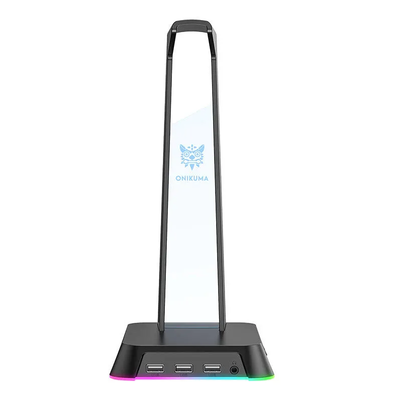 Stojak Na Słuchawki ONIKUMA ST-2 Z Portami USB I Oświetleniem RGB - Czarny