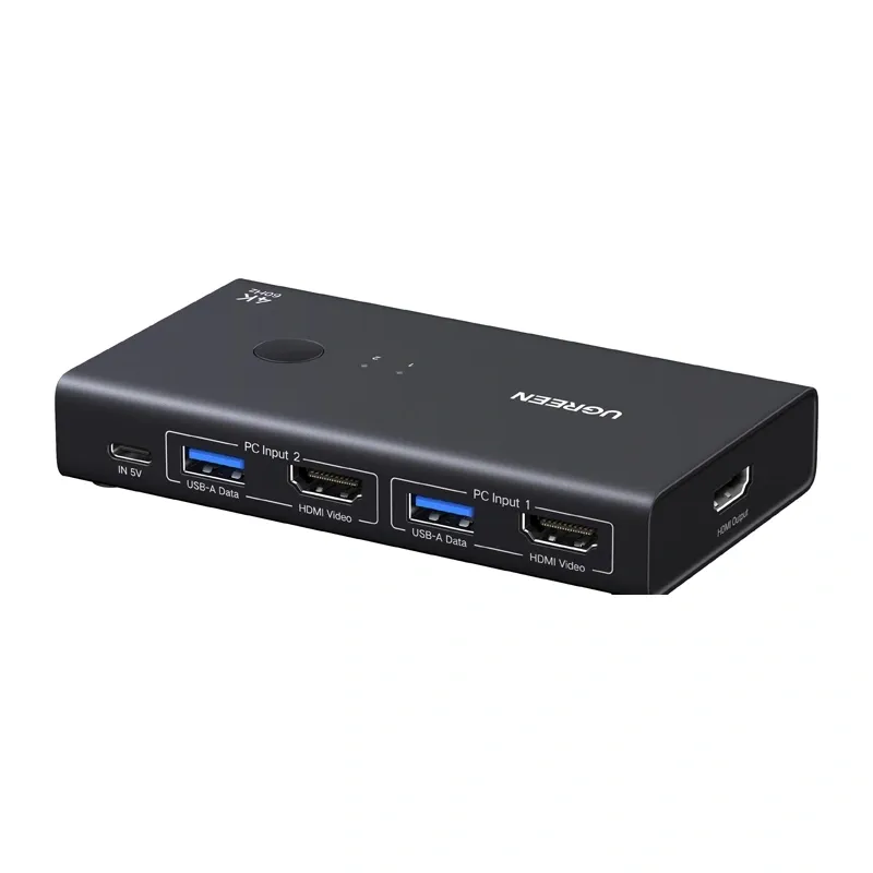 Przełącznik KVM UGREEN AK502 2 Wejścia 1 Wyjście HDMI 4K