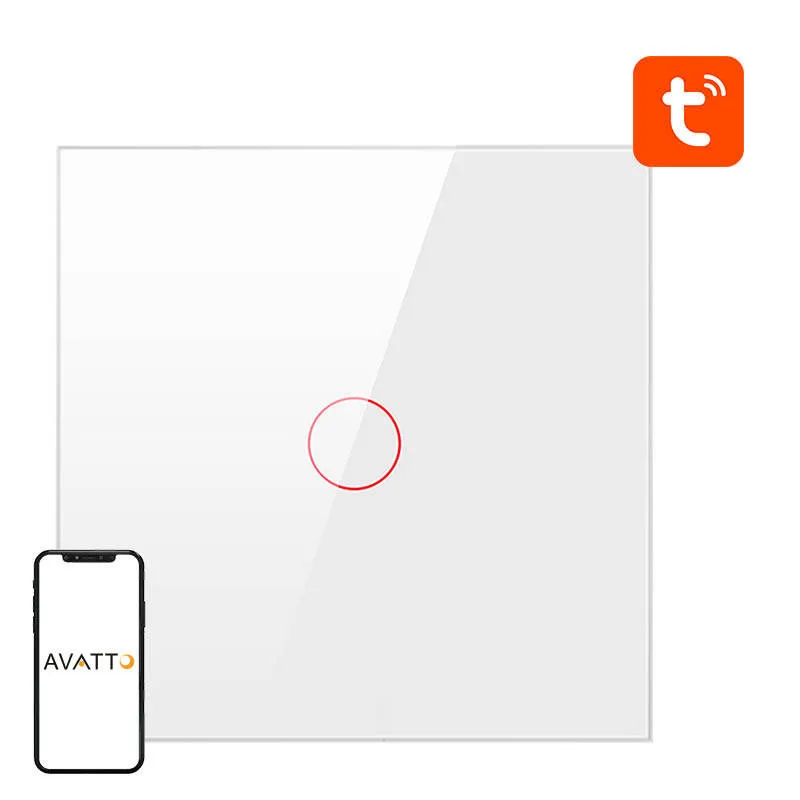 Włącznik Światła AVATTO ZTS02-EU-W1 ZigBee 1-KANAŁOWY - Biały