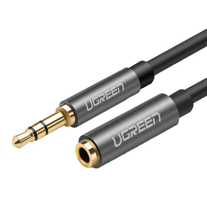 UGREEN AV118 Przedłużacz Audio AUX Jack 3,5 mm 2m - Czarny