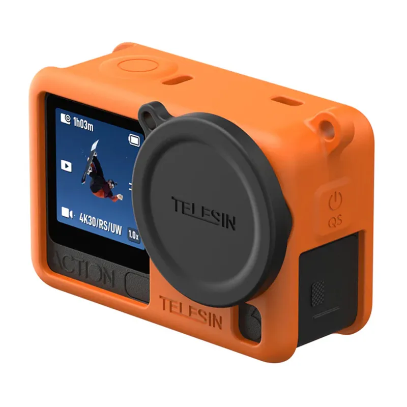 Etui Ochronne TELESIN Dla DJI Osmo Action 6 - Pomarańczowe