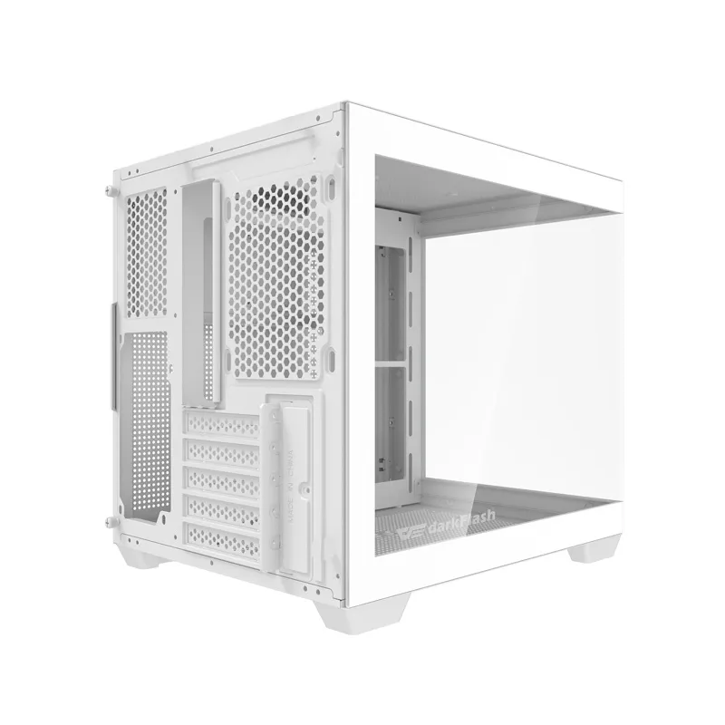 Obudowa Komputerowa DARKFLASH C275P M-ATX Bez Wentylatorów - Biała