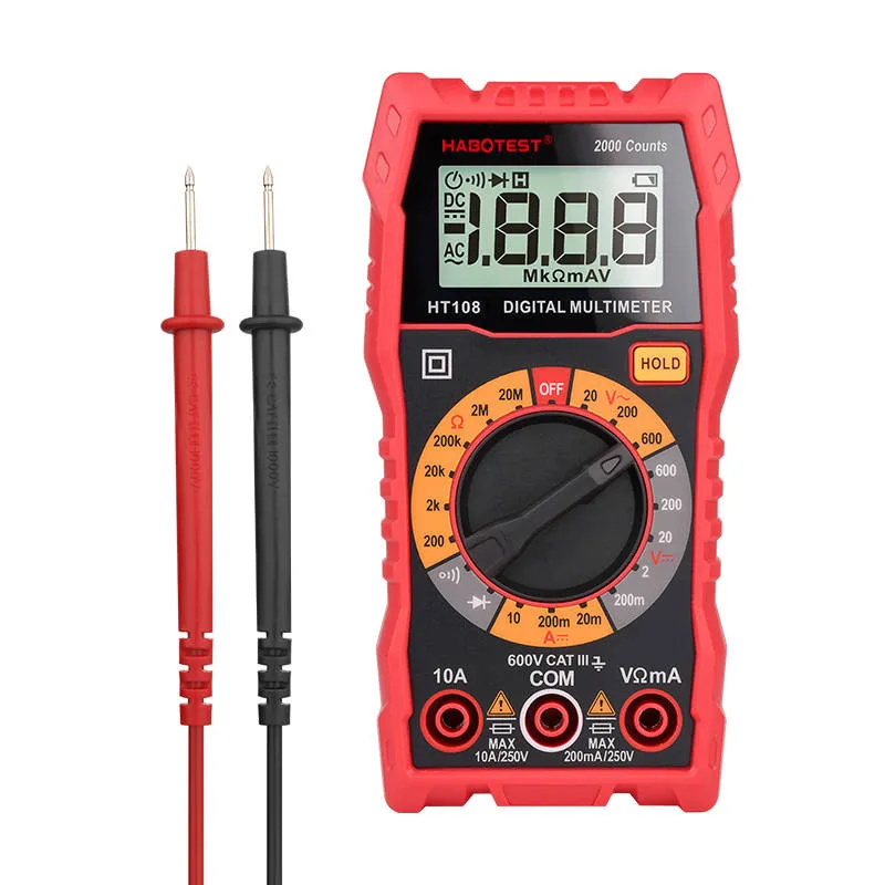 Multimetr Cyfrowy HABOTEST HT108L - Pomiar Napięcia AC/DC