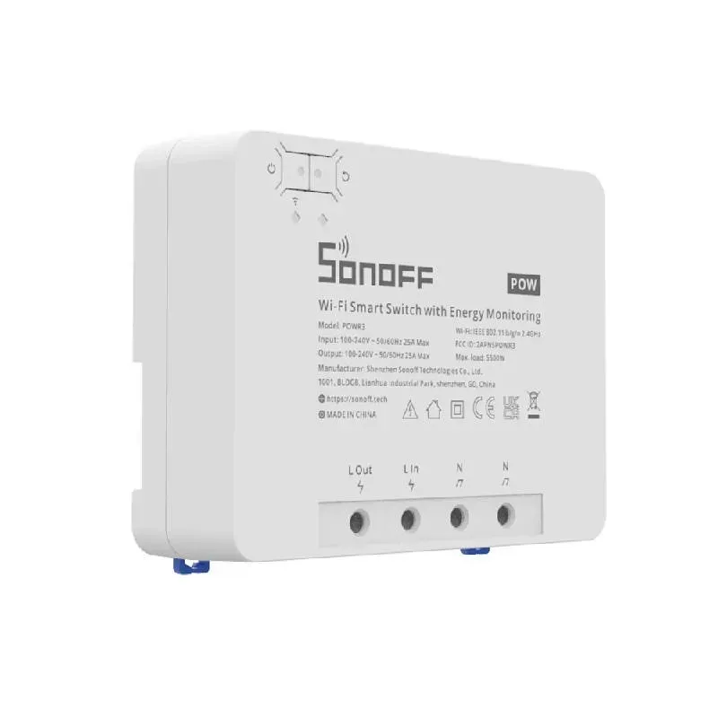 Przełącznik SONOFF POWR3 Wi-Fi Z Pomiarem Energii 5500W