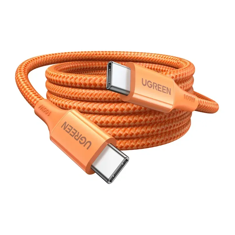 Kabel USB-C UGREEN L502 PD 100W 1m - Pomarańczowy