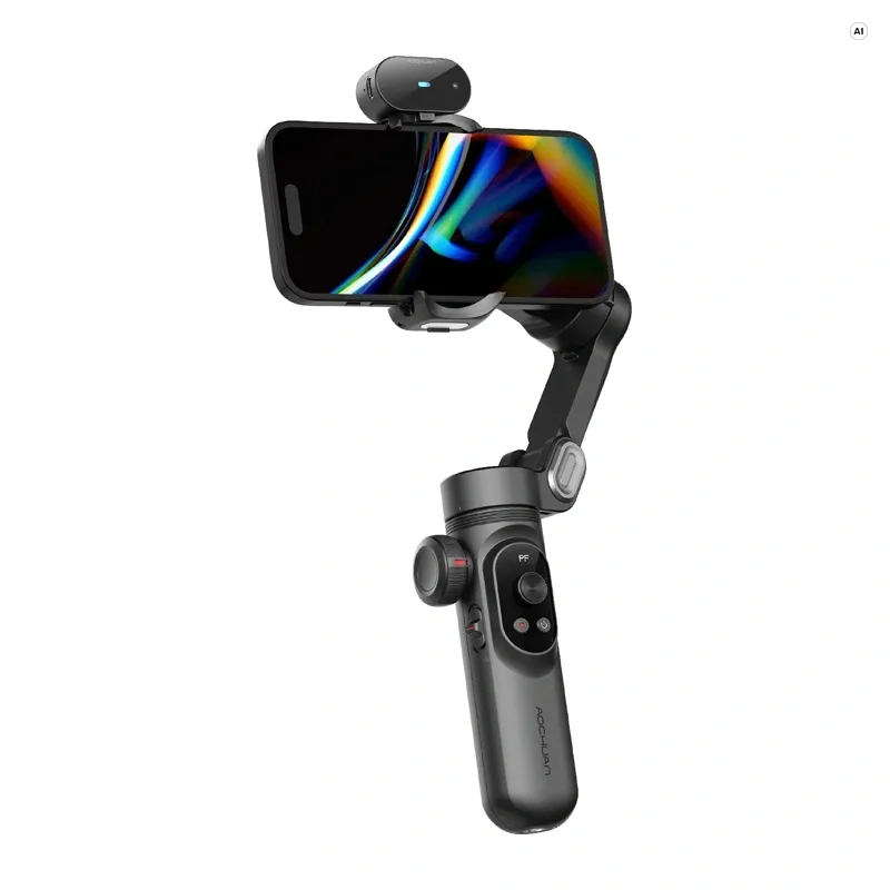 Gimbal AOCHUAN X Pro 3-OSIOWY Stabilizacja AI - Czarny