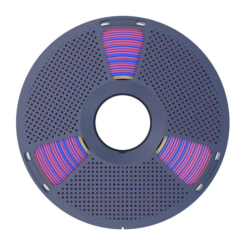 Filament SUNLU PLA+ Silk Dual Color 1.75mm 1kg - Czerwono-Niebieski
