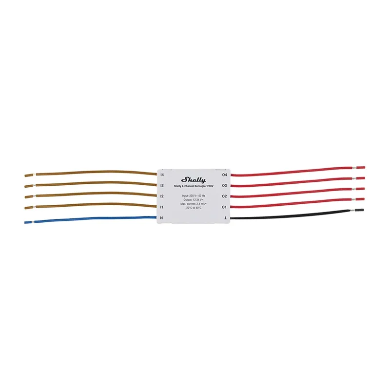 Odsprzęgacz SHELLY 4-KANAŁOWY 230V Decoupler - Biały