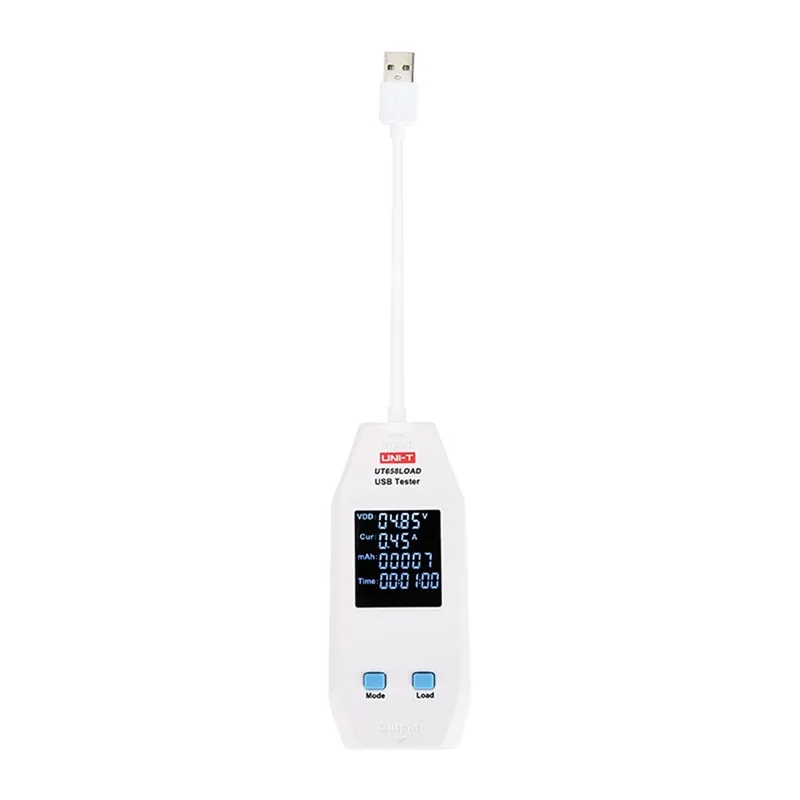 Tester USB UNI-T UT658LOAD Do Ładowarek I Powerbanków - Biały