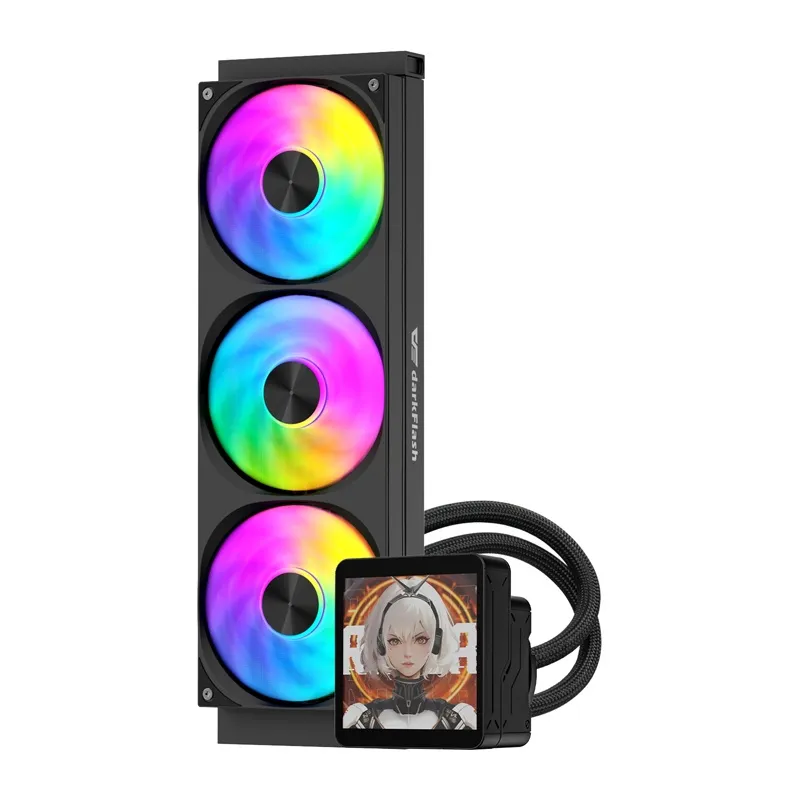 Chłodzenie CPU DARKFLASH DV360S MAX 360mm Z Ekranem IPS - Czarne