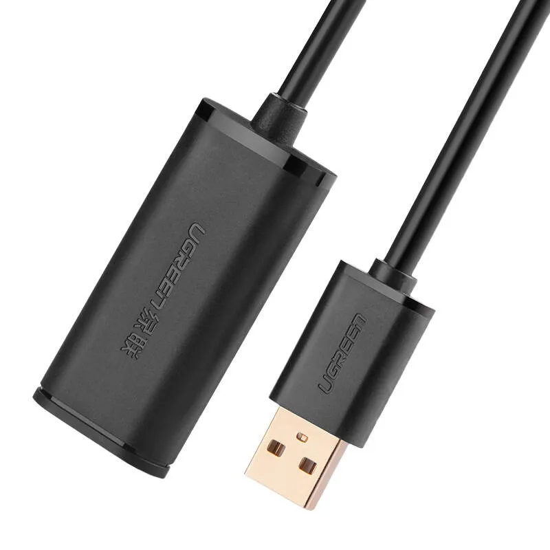 Kabel USB-A UGREEN US121 5m Aktywny Z Wzmacniaczem - Czarny