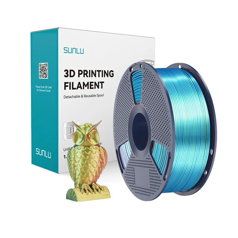 Filament SUNLU PLA+ Silk Tri-Color 1.75mm 1kg - Czerwono-Żółto-Zielony
