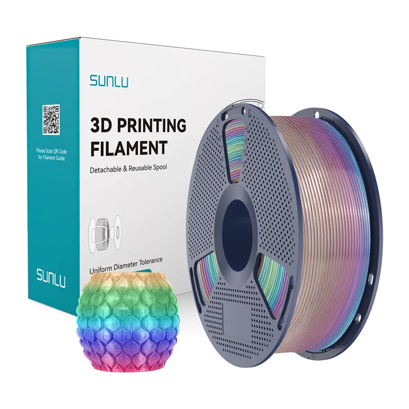 Filament SUNLU PLA 1.75mm 1kg HYPER Rainbow - Przezroczysty