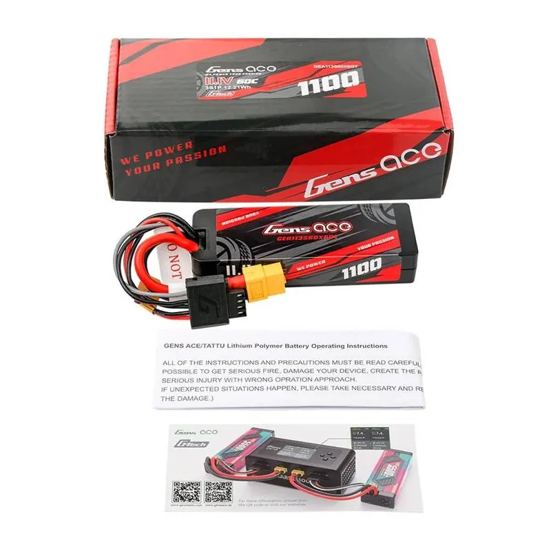 Akumulator GENS ACE G-Tech 1100mAh 11,1V 60C Hardcase XT60