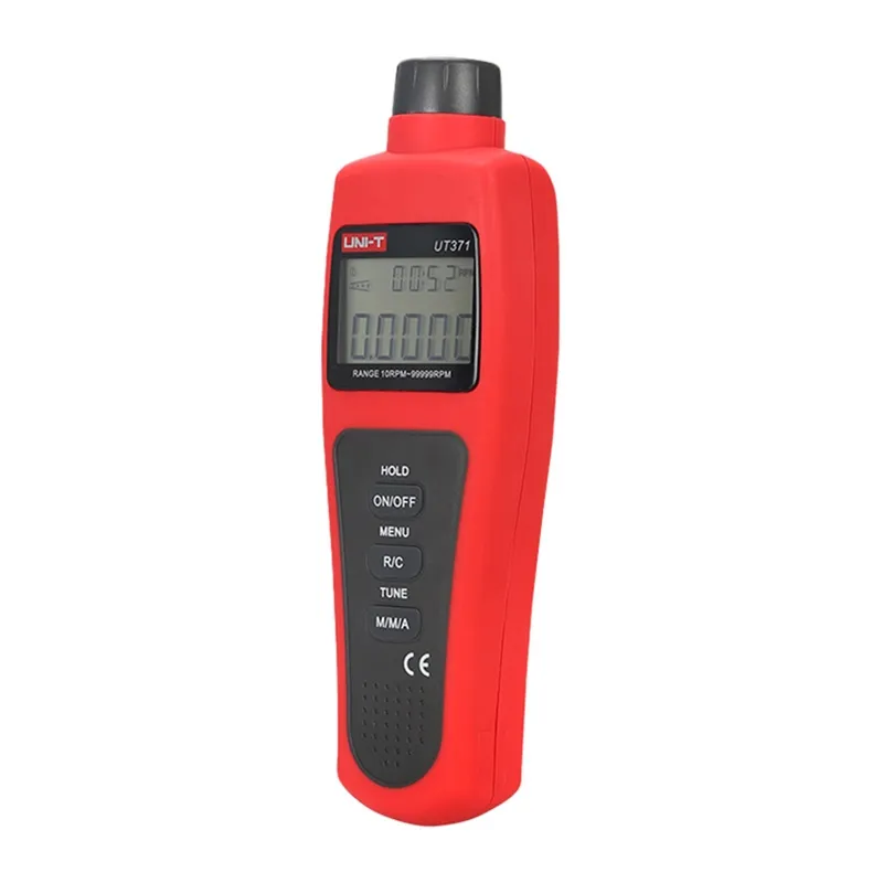 Bezkontaktowy Tachometr UNI-T UT371 Do 99 999 RPM - Czerwono-Szary