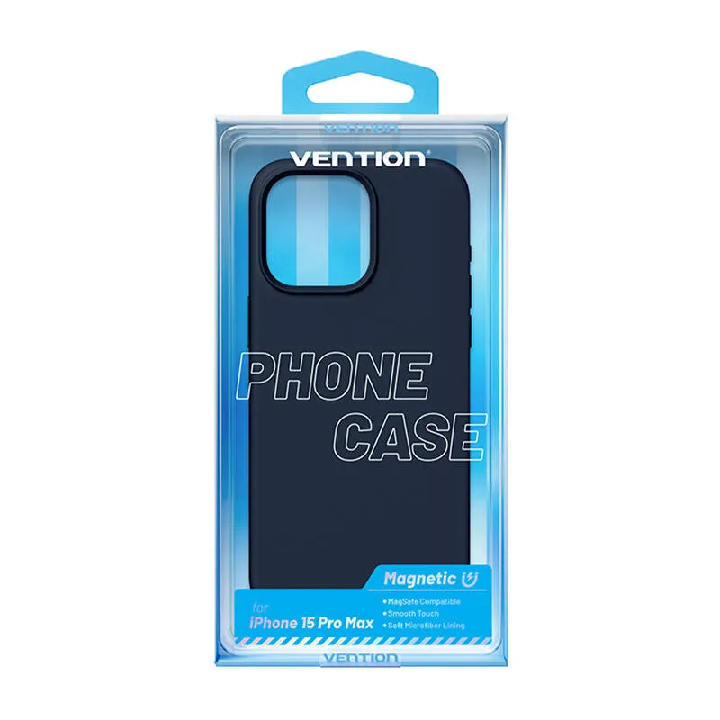 Etui VENTION Do IPhone 15 Pro Max Silikon Z MagSafe - Niebieski