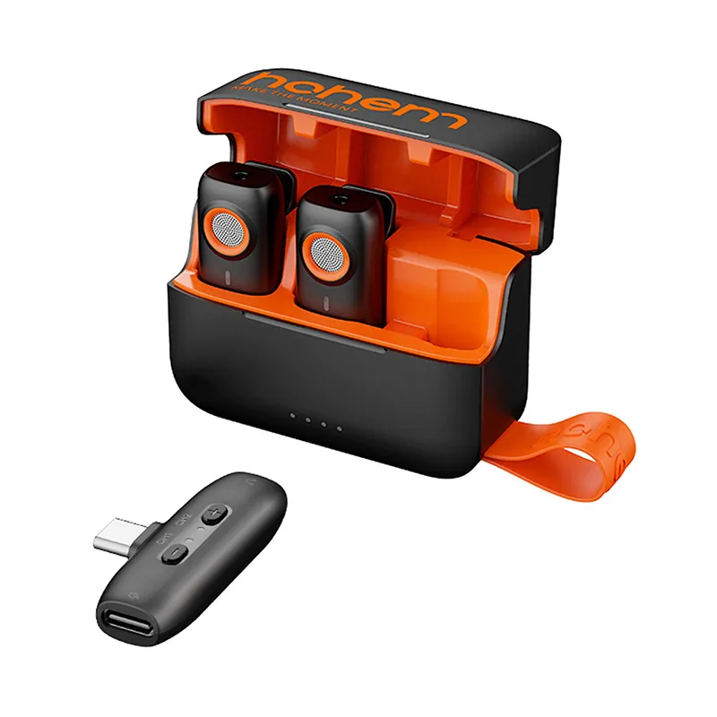 Mikrofon Bezprzewodowy HOHEM MIC-01 2TX+1RX USB-C