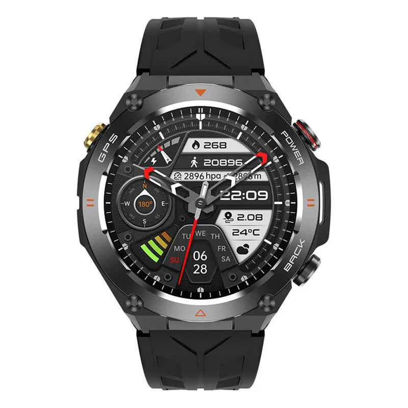 Smartwatch COLMI V75 Z GPS I Pulsoksymetrem 650 mAh - Czarny