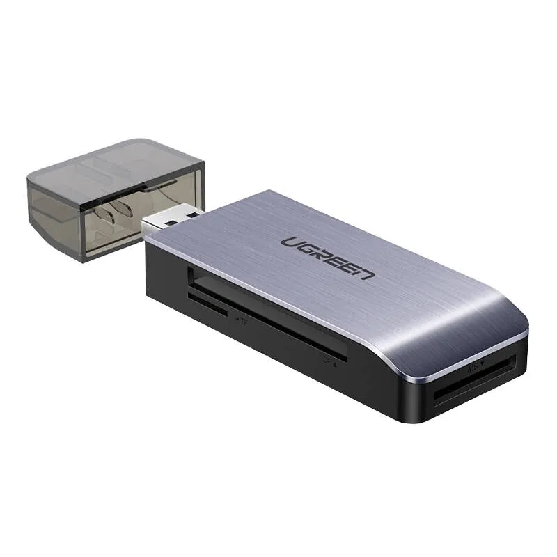 Czytnik Kart UGREEN CM180 USB 3.0 4w1 SD/MicroSD/CF/MS - Srebrny