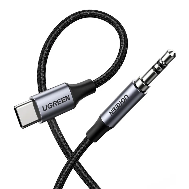 Kabel UGREEN AV143 USB-C Na Jack 3,5mm 1m - Czarny