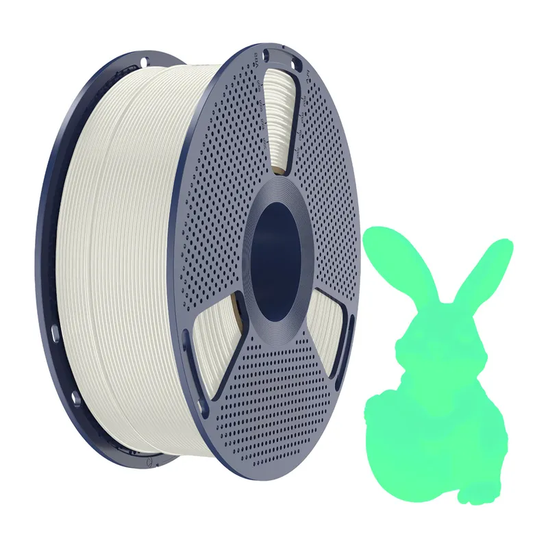 Filament SUNLU PLA Glow In The Dark 1.75mm 1kg - Biało-Zielony
