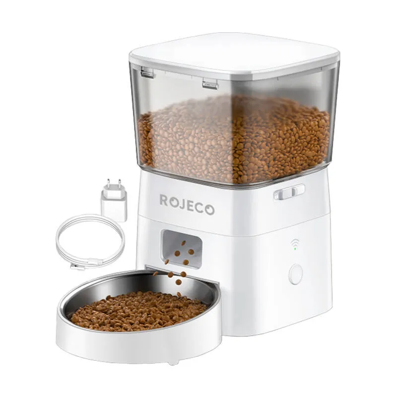 Inteligentny Dozownik Karmy ROJECO 2l Pet Feeder WIFI