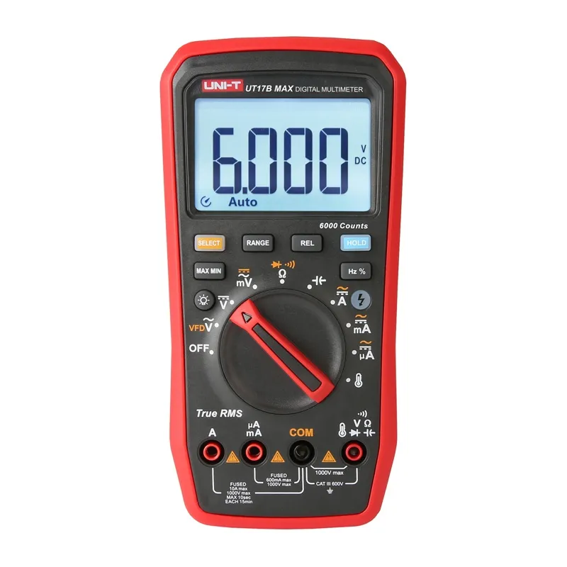 Multimetr Cyfrowy UNI-T UT17B MAX True RMS 1000V