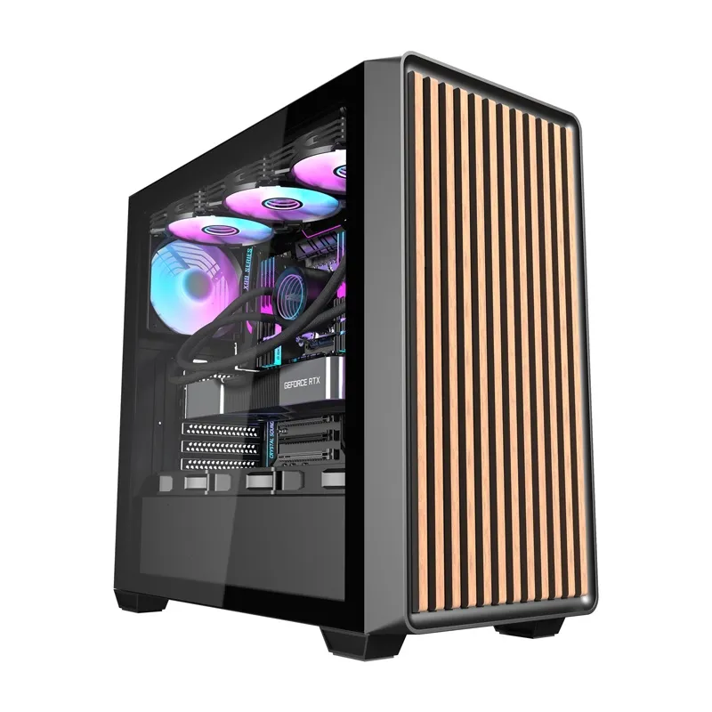 Obudowa Komputerowa DARKFLASH DS900WD + 4 Wentylatory - Czarna