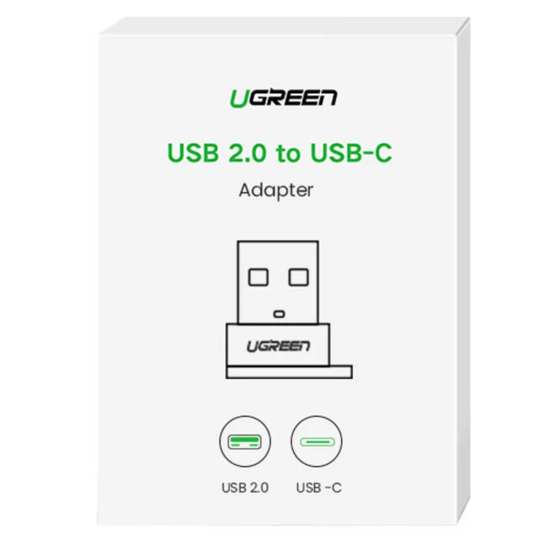 Adapter UGREEN US280 USB-C Na USB-A 2.0 - Czarny